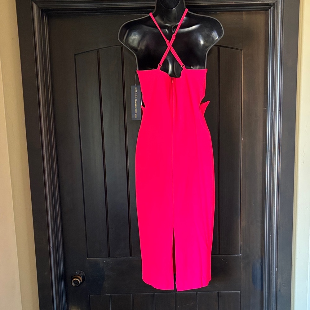 RACHEL Rachel Roy Vibrant Pink Midi Dress - Picture 8 of 11